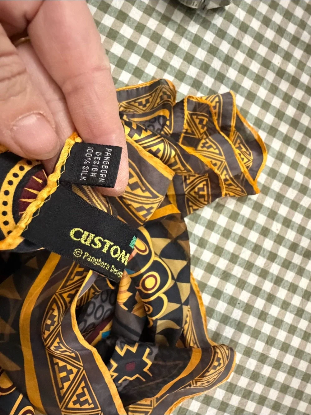 custom edition silk scarf